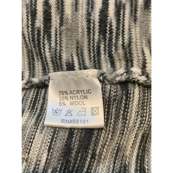 Belldini marbled black long sleeves open front cardigan size small - Picture 3 of 8